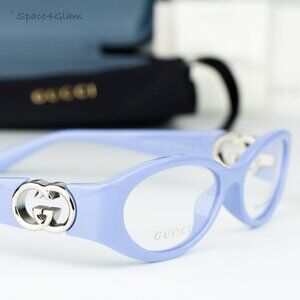 BRAND NEW Gucci GG1693O 003 Violet Demo Women Oval Eyeglasses GG 1693O